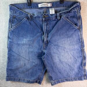 Vintage Levis Carpenter Denim Shorts Mens 38x11 Blue Cotton Utility Workwear y2k